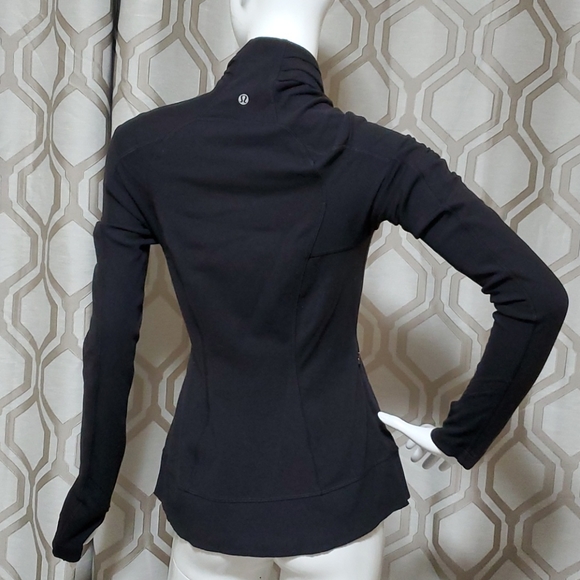 Black Lulu Lemon Wrap Jacket - Picture 4 of 4